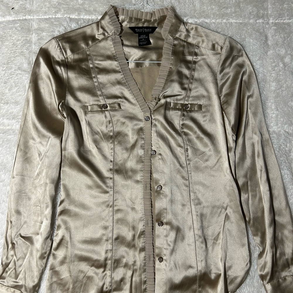 Women's Satin Button-Up Jacket